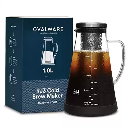 Ovalware Cold Brew Iced Coffee Maker Pitcher